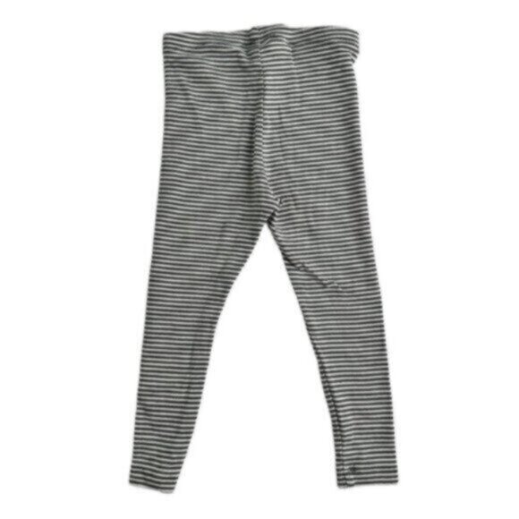 Tea Collection | Dark Gray & White Striped Leggings Size 12-18 Months - Picture 5 of 5